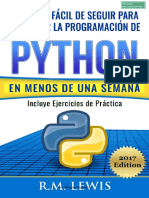 Tutorial Facil de Seguir para Aprender La Programacion de Python en Menos de Una Semana Ed2017