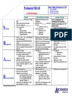 Perinatal Sbar