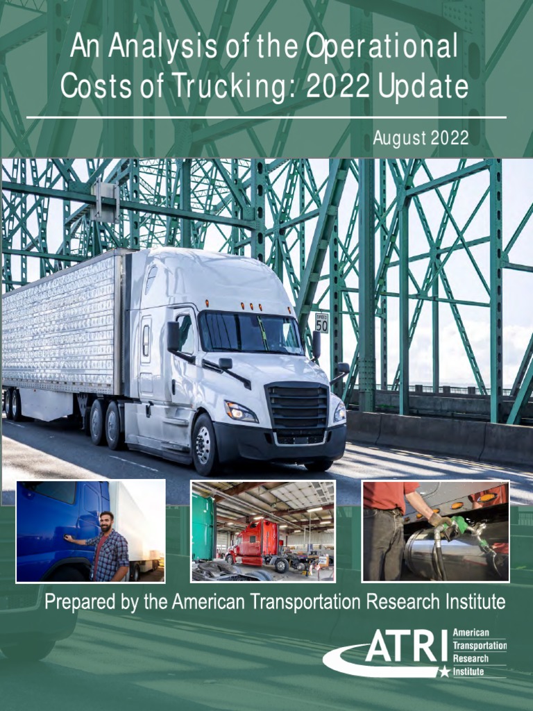 ATRI Operational Cost of Trucking 2022 PDF Truck Driver