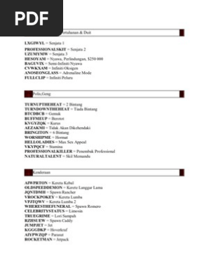Cheat Gta San Andreas Pdf Nature