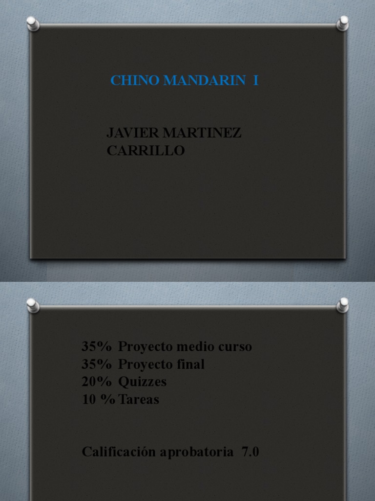 Chino Madarin | PDF