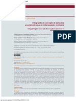 Integrando El Concepto de Servicios Ecosistémicos en El Ordenamiento Territoria