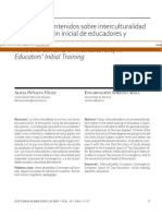Objetivos y Contenidos Sobre Interculturalidad en La Formación Inicial de Educadores y Educadoras