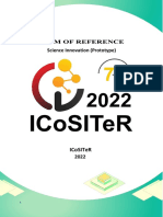ICoSITeR 2022 Science Innovation