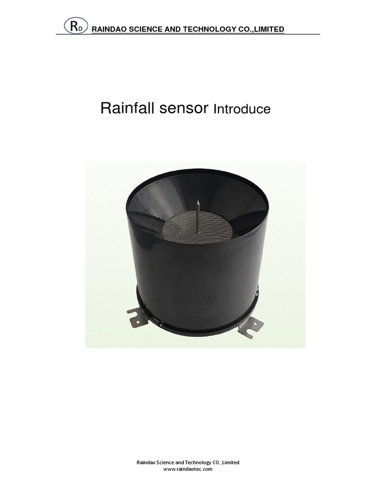 3Rain Gauges Introduce RDRGPBRRS485& Pulse OutputV2 PDF