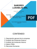 Analisis Interno y Externo de Empresa