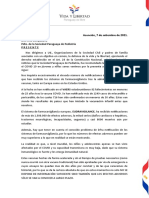Carta Sociedad Paraguaya de Pediatría