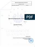 Manual de Organización y Funciones Secretaría Privada 2021