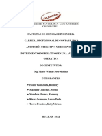 Instrumentos Normativos en Una Auditoría Operativa