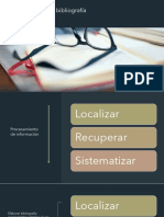 Cómo trabajar la bibliografia representativa