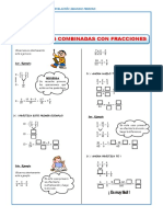 Material de estudio para operaciones con fracciones