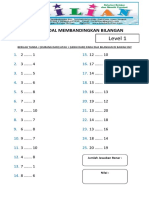 Soal Membandingkan Bilangan Kelas 2 SD Level 1