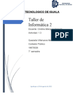 1.3 Taller de Informatica 2 - Quezada Villanueva Marco Antonio