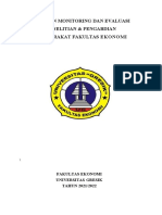 LAPORAN MONITORING DAN EVALUASI PENELITIAN & PENGABDIAN MASYARAKAT