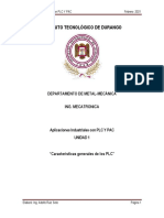 Caracteristicas Generales de Los PLC Febrero 2021