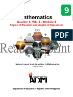 Math9 - Q4 - Mod4 - Wk4 - Angles of Elevation and Angles of Depression - v5