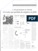 7 de 10 peruanos se quedaron sin empleo en julio