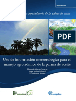 Uso de Información Meteorológica para El Manejo Agronómico de La Palma de Aceite