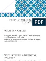 Filipino Values Today