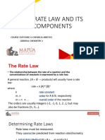 CHM02-CO4-Lesson 3 - THE-RATE-LAW-AND ITS-COMPONENTS