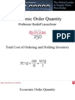 Economic Order Quantity Slides