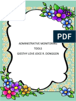 Administrative Monitoring