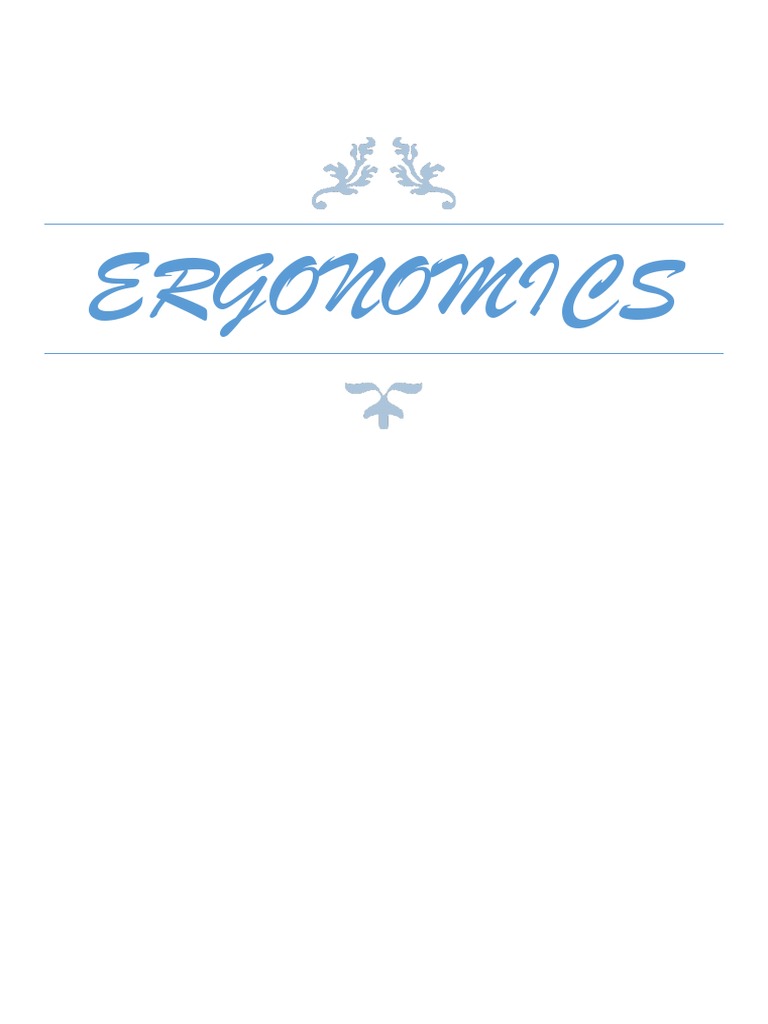 Ergonomics All Questions Answer PDF Human Factors And Ergonomics