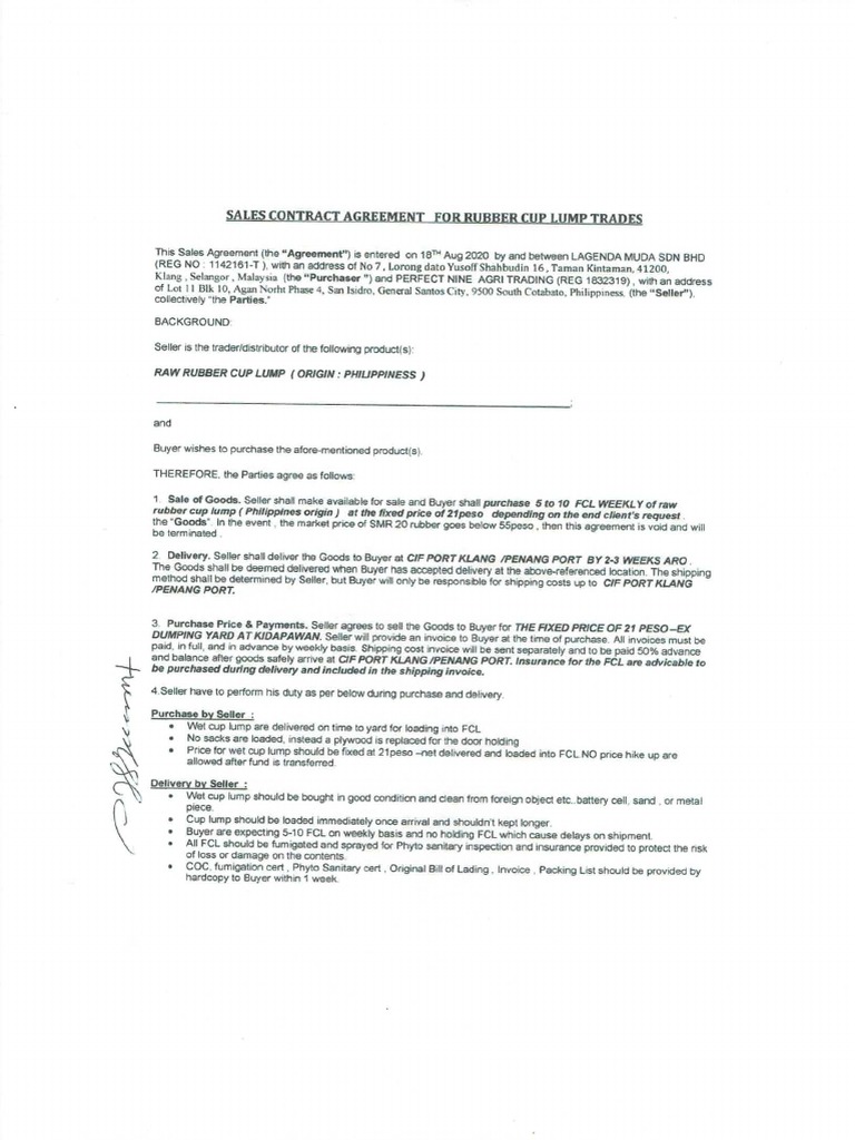 Rubber Contract (1) PDF