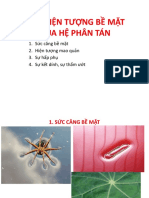 Các hiện tượng bề mặt