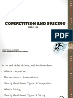 Competition and Pricing Mary Ann Report (1) - 1