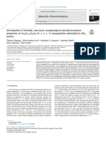 Investigation of Thermal Structural Morphological and Photocatalytic Properties of CuzCo1-XFe2O4 Nanoparticles Embedded in SiO2 Matrix