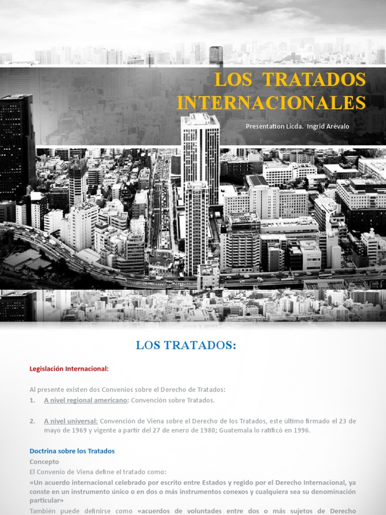 Los Tratados Internacionales | PDF | Tratado | Convenio europeo de ...