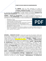 Contrato de Prestacion de Servicios Escultor