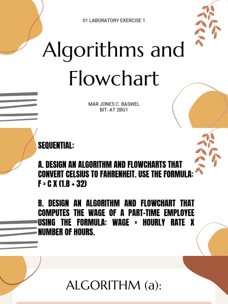Algorithms and Flowchart | PDF | Algorithms | Triangle