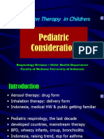 Pediatric Consideration in Inhalation Therapy