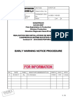 Indra: Early Warning Notice Procedure