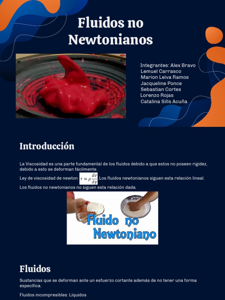 Fluidos No Newtonianos | PDF | Viscosidad | Líquidos