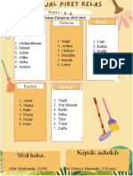Jadwal Piket Kelas 2a PDF