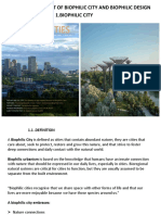 The Concept of Biophilic City and Biophi