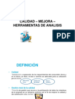 Calidad-Mejora - Herramientas de Analisis