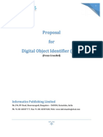 Proposal For Digital Object Identifier (DOI) : Informatics Publishing Limited