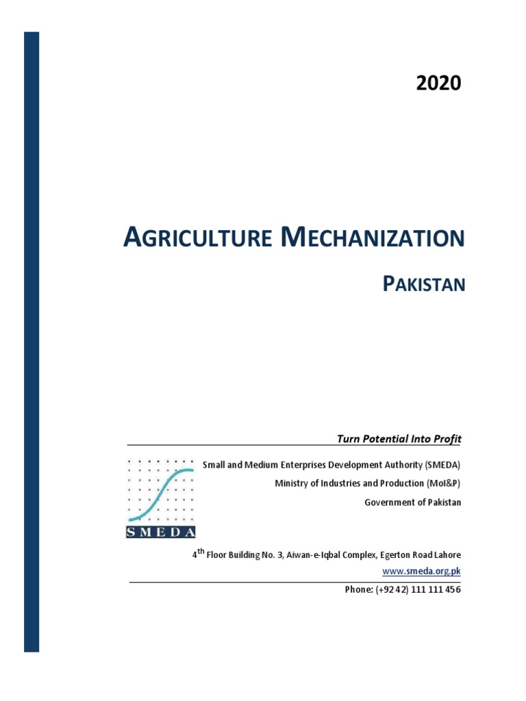 Agriculture Mechanization PDF Agriculture Tillage