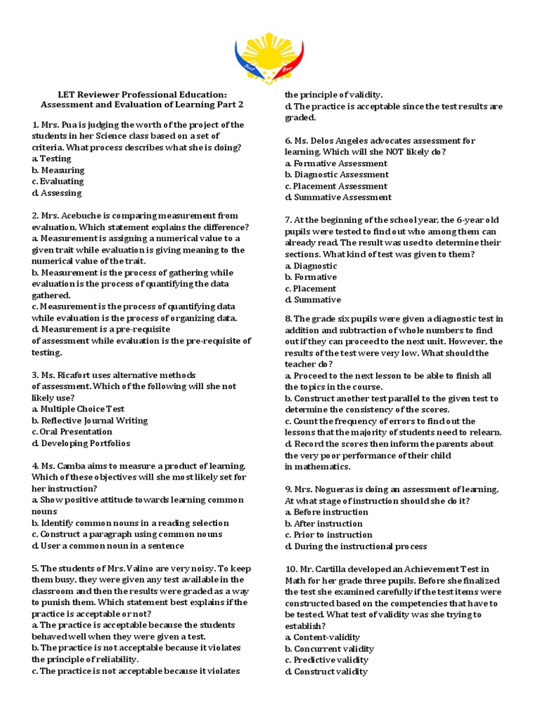 Assessment and Evaluation in Education | PDF | Educational Assessment ...