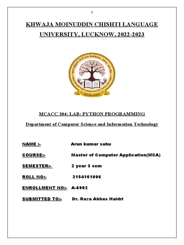 Khwaja Moinuddin Chishti Language University PDF Matrix