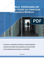 Drepturile Persoanelor Cu Dizabilitati Mintale Si Intelectuale in R Moldova Raport OCHCHR