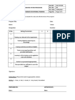 SSS-T-FT-05 Feedback On Internal Training