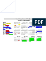 Finalized School Calendar