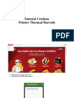 Tutorial Cetakan Printer Thermal Barcode