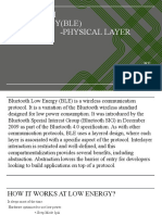 Bluetooth Low Energy (Ble) - Physical Layer: BY: Nishmika P 218W1D7708