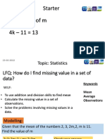 Year6 Maths WK8 Average Missing Value